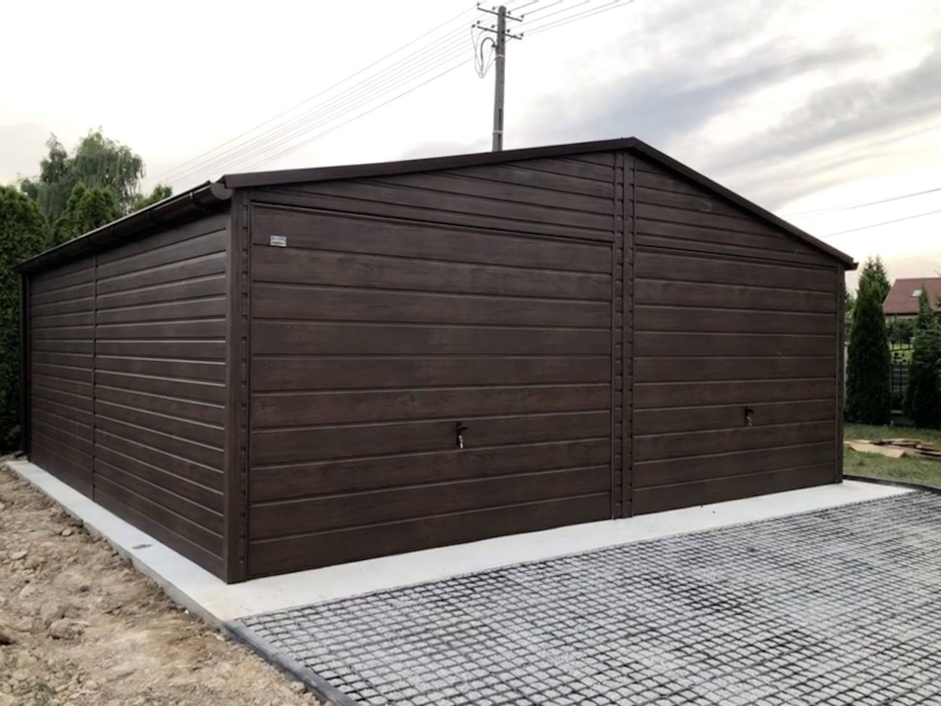 Garaż drewnopodobny 6×5 w Krakowie