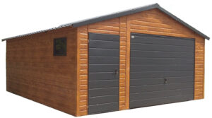 Garaż z drzwiami i oknem 5x6